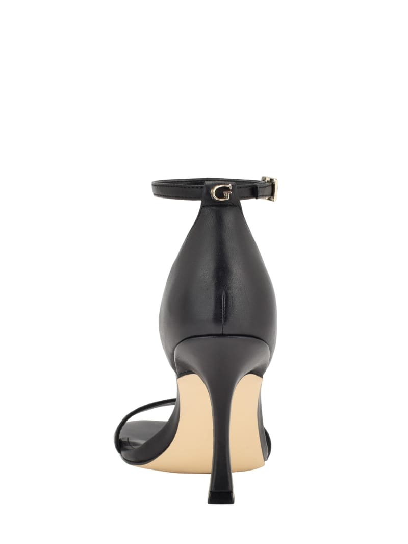 Guess Yael Leather Heels - Black 001 Guess Yael Leather Heels - Black 001