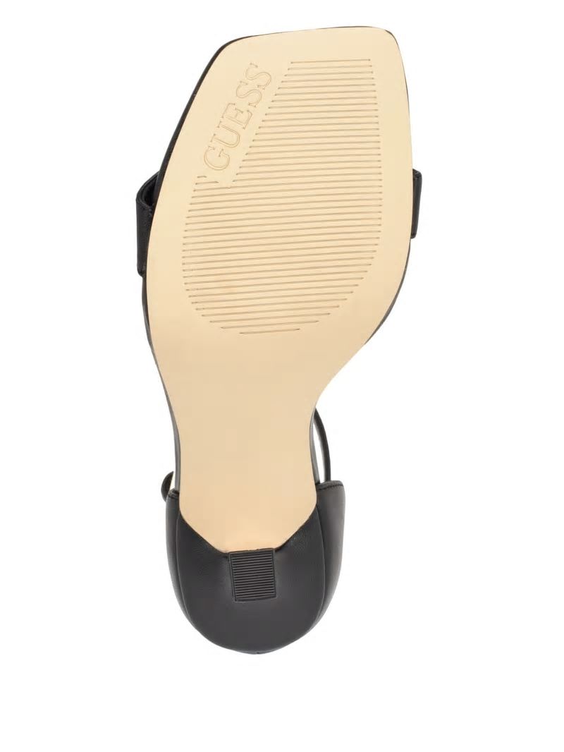 Guess Yael Leather Heels - Black 001 Guess Yael Leather Heels - Black 001