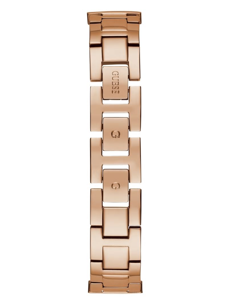 Guess Rose Gold-Tone and Rhinestone Analog Watch - Rose Gold