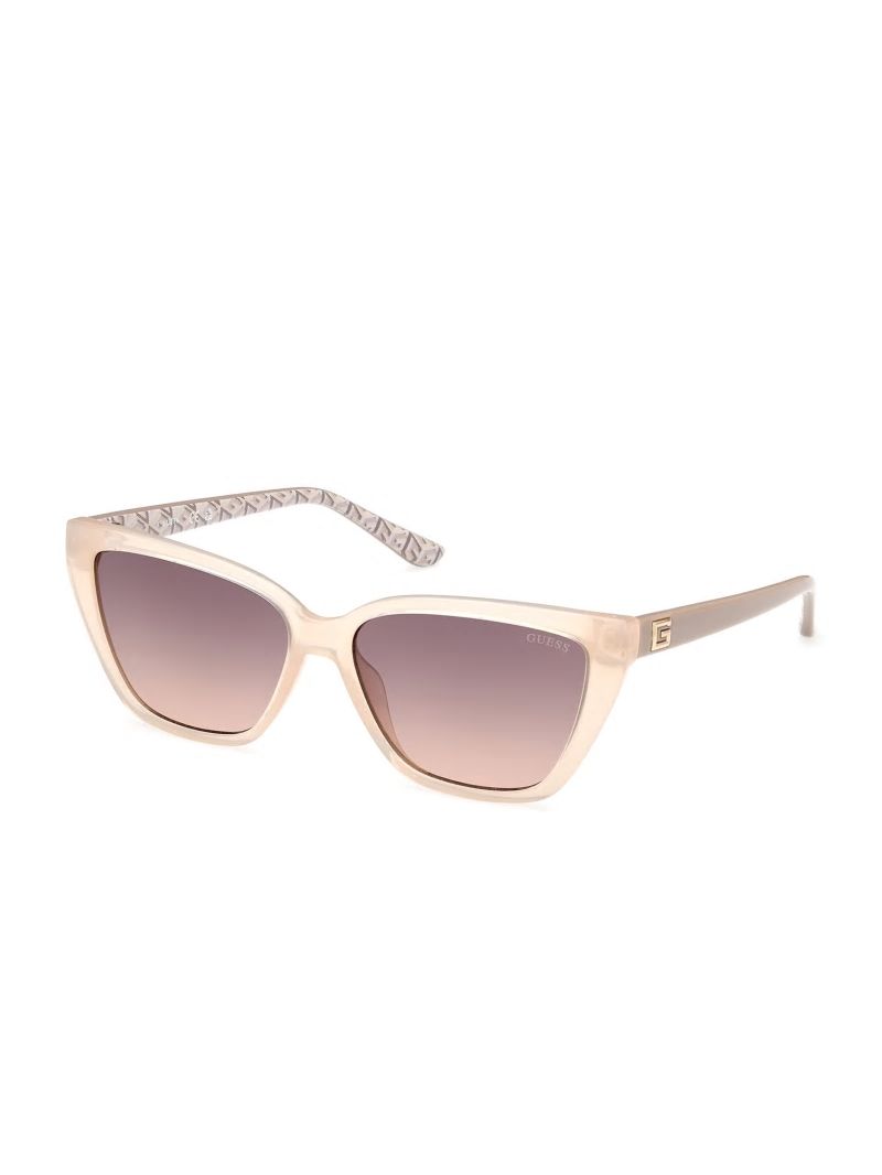 Guess Cat-Eye Signature G Sunglasses - Blush Guess Cat-Eye Signature G Sunglasses - Blush