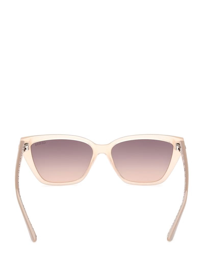 Guess Cat-Eye Signature G Sunglasses - Blush Guess Cat-Eye Signature G Sunglasses - Blush