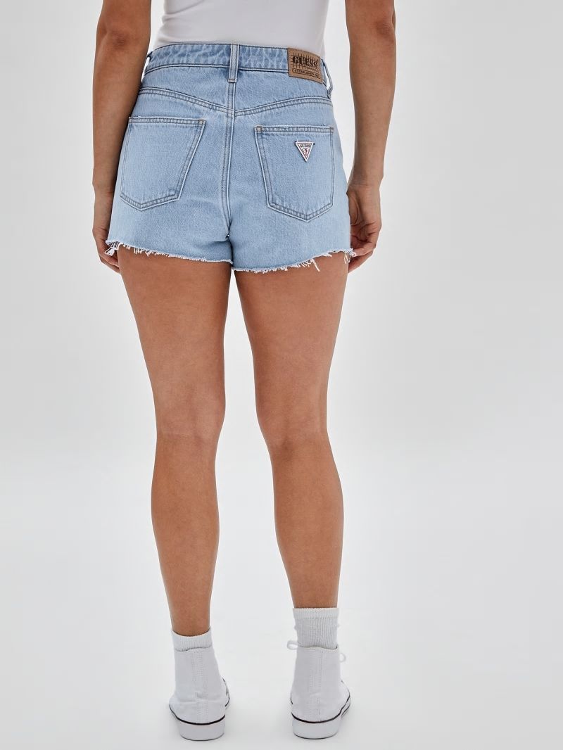 Guess GUESS Originals Kit Destroyed Denim Shorts - Go Fez Lt Wash Guess GUESS Originals Kit Destroyed Denim Shorts - Go Fez Lt Wash