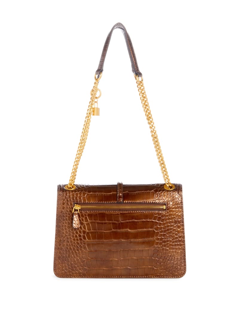 Guess James Convertible Crossbody Flap Bag - Bronze Guess James Convertible Crossbody Flap Bag - Bronze