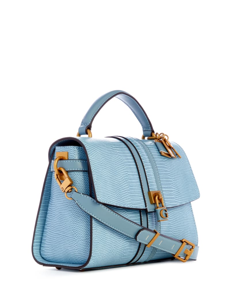 Guess Ginevra Textured Top Handle Crossbody - Light Denim Guess Ginevra Textured Top Handle Crossbody - Light Denim