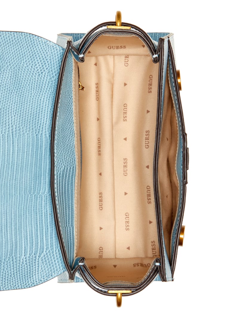 Guess Ginevra Textured Top Handle Crossbody - Light Denim Guess Ginevra Textured Top Handle Crossbody - Light Denim
