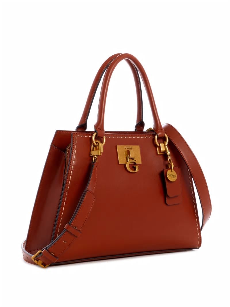 Guess Stephi Girlfriend Satchel - Whiskey Guess Stephi Girlfriend Satchel - Whiskey