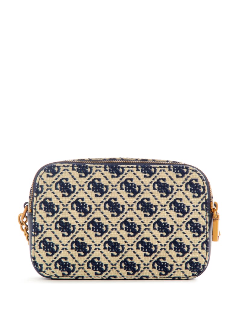 Guess Izzy Jacquard Logo Camera Bag - Navy Logo Guess Izzy Jacquard Logo Camera Bag - Navy Logo