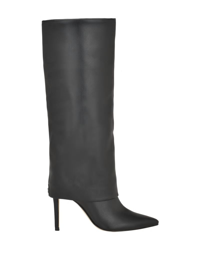 Guess Sabola Fold-Over Knee-High Boots - Black 002 Guess Sabola Fold-Over Knee-High Boots - Black 002
