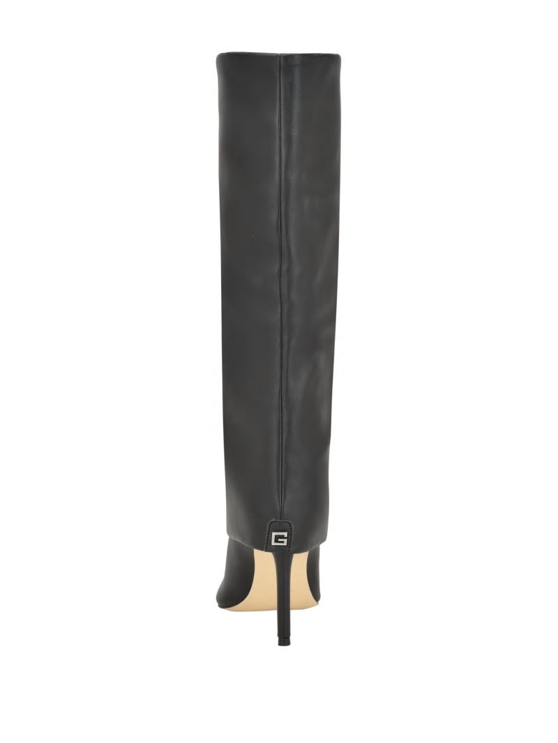Guess Sabola Fold-Over Knee-High Boots - Black 002 Guess Sabola Fold-Over Knee-High Boots - Black 002