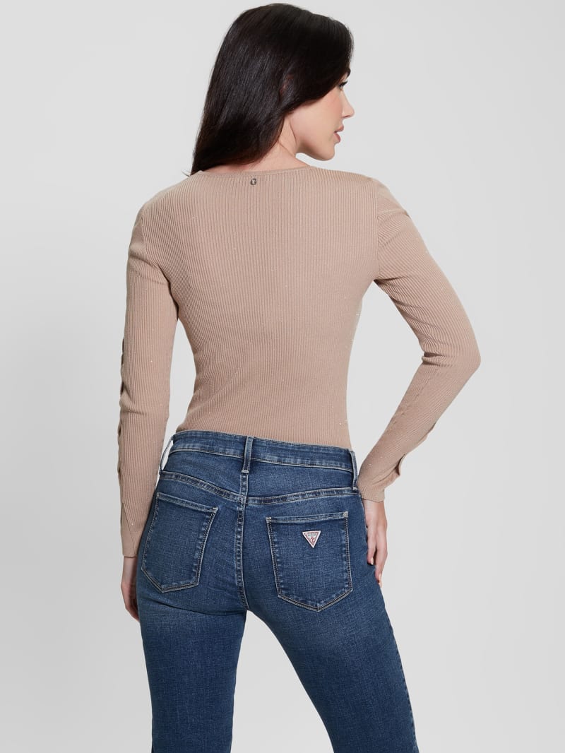 Guess Laurel Micro Sequin Sweater - Summer Clay Multi Guess Laurel Micro Sequin Sweater - Summer Clay Multi