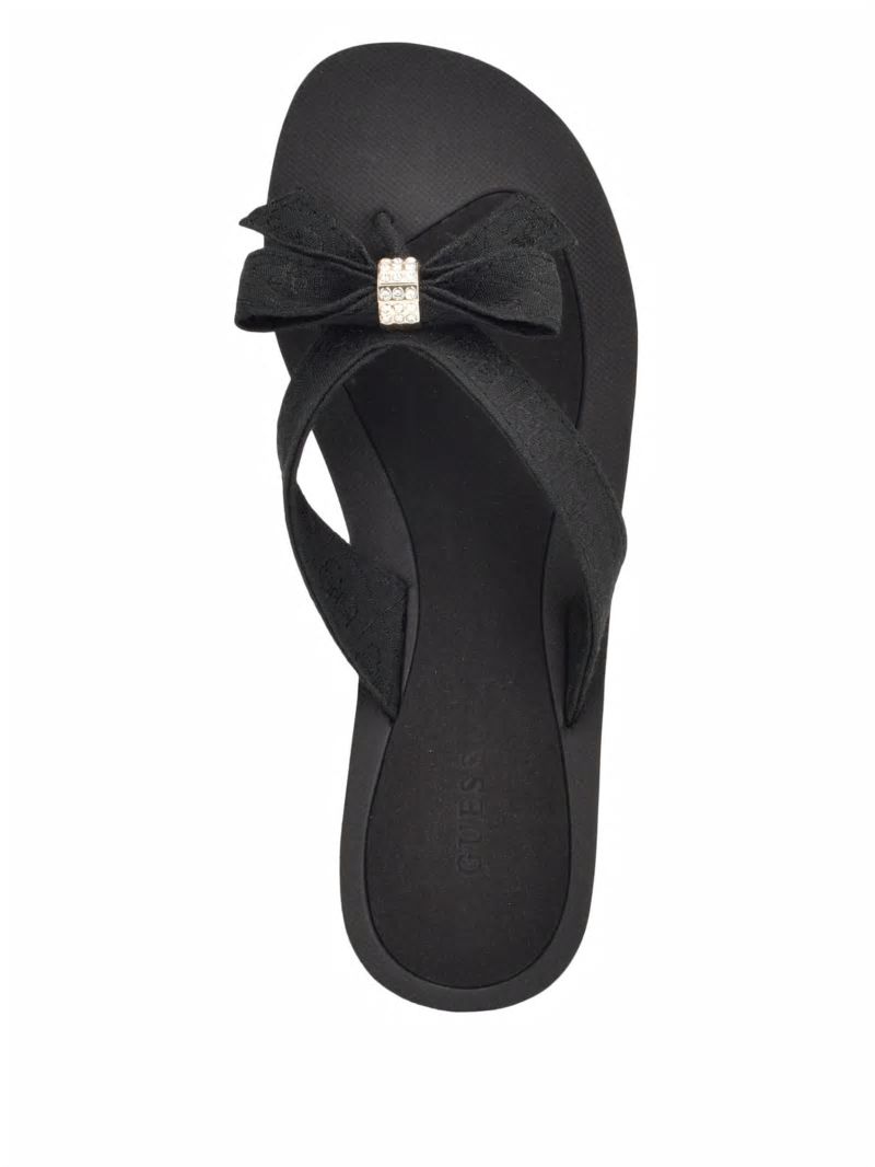 Guess Tuta Bowtie Sandals - Black 002 Guess Tuta Bowtie Sandals - Black 002