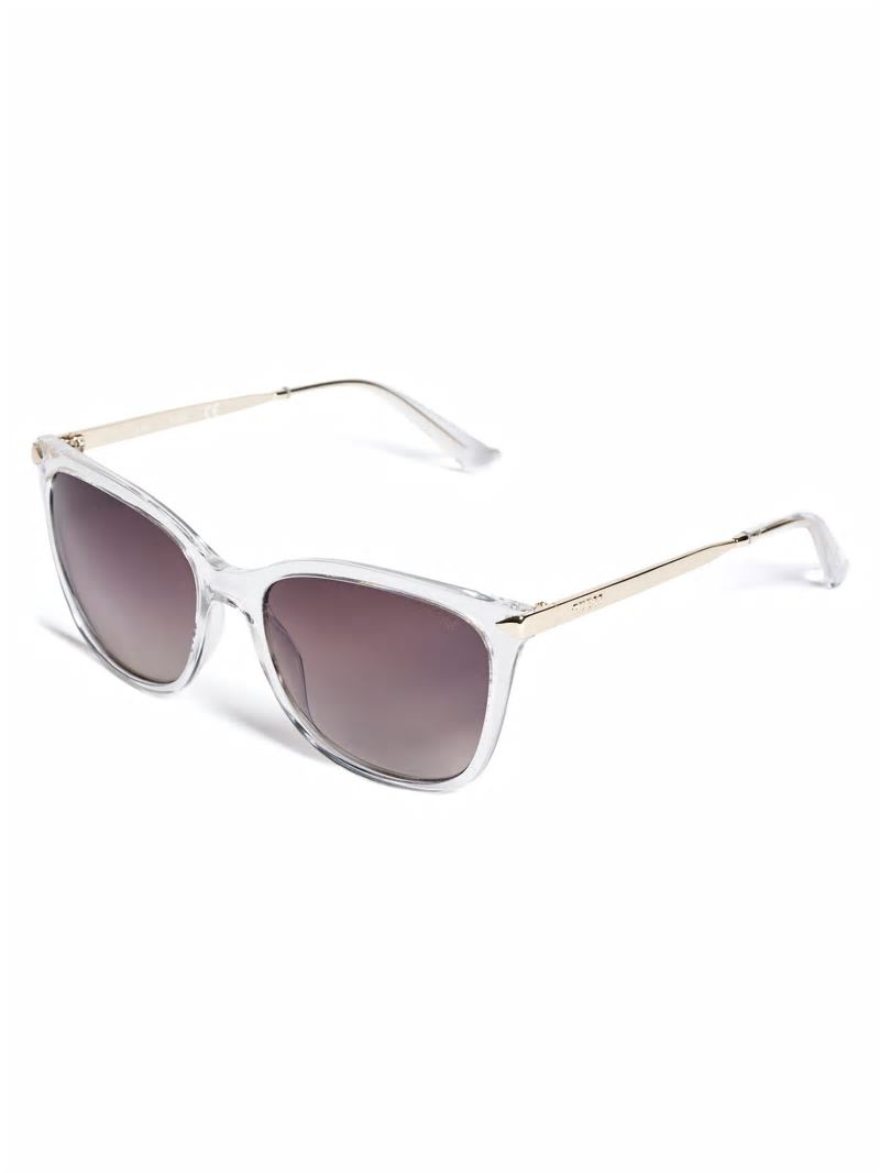 Guess Amy Square Sunglasses - Clear Guess Amy Square Sunglasses - Clear