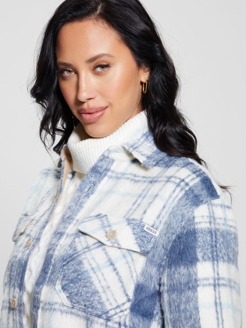 Guess Sierra Plaid Overshirt - Mojave Stone Multi Guess Sierra Plaid Overshirt - Mojave Stone Multi