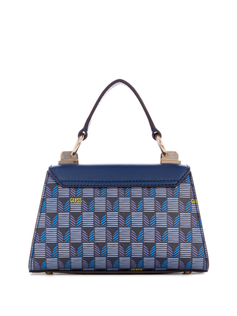Guess Hallie Mini Fold-Over Flap Bag - Blue Guess Hallie Mini Fold-Over Flap Bag - Blue