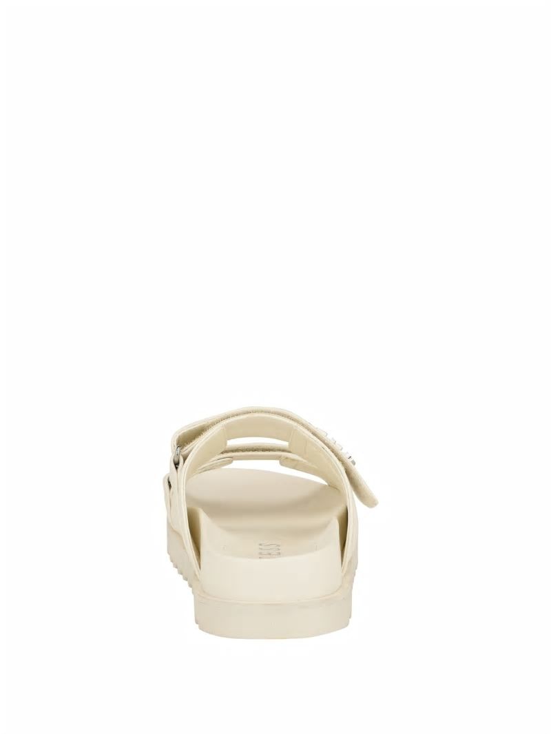 Guess Fabulon Two-Strap Slides - Ivory 150 Guess Fabulon Two-Strap Slides - Ivory 150