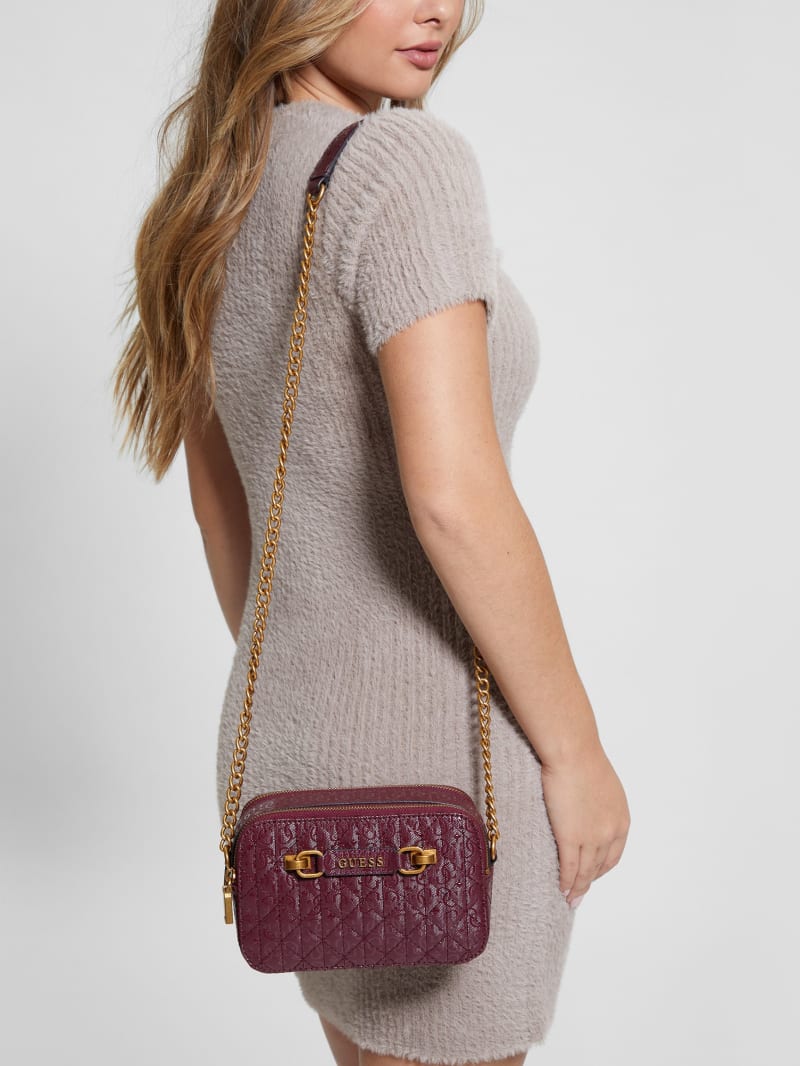 Guess Aveta Camera Bag - Burgundy Guess Aveta Camera Bag - Burgundy
