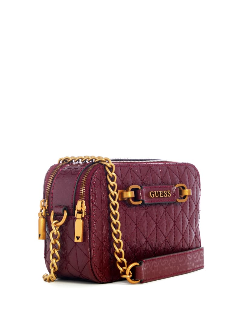 Guess Aveta Camera Bag - Burgundy Guess Aveta Camera Bag - Burgundy