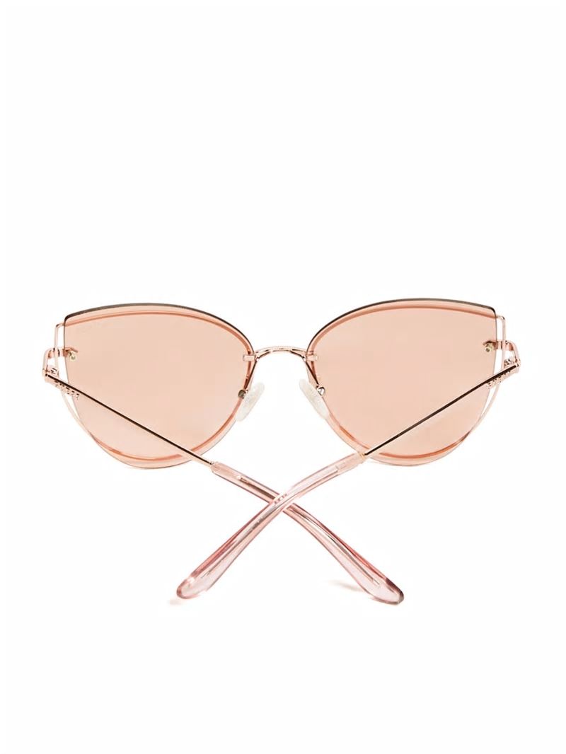 Guess Wired Cat Eye Sunglasses - Rose Gold Guess Wired Cat Eye Sunglasses - Rose Gold