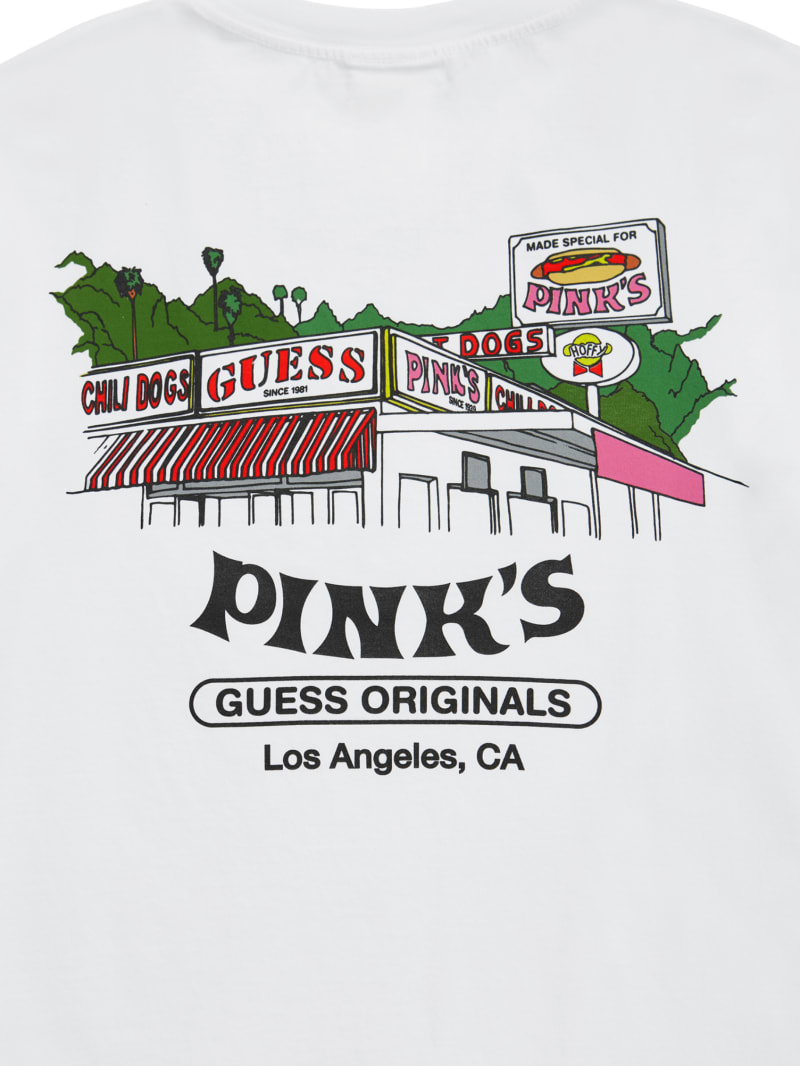 Guess GUESS Originals x Pink's Hot Dogs Tee - Pure White Guess GUESS Originals x Pink's Hot Dogs Tee - Pure White