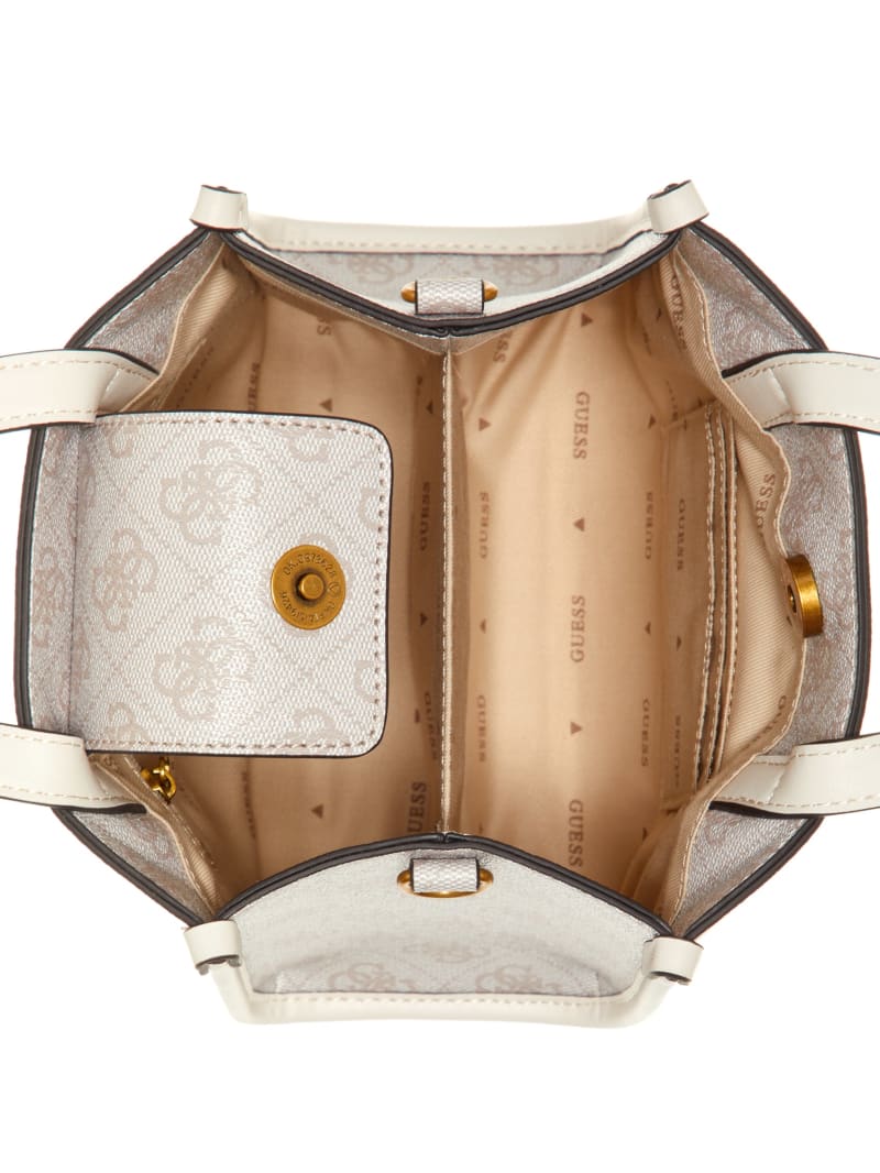 Guess Izzy Mini Tote - Dove Logo Guess Izzy Mini Tote - Dove Logo