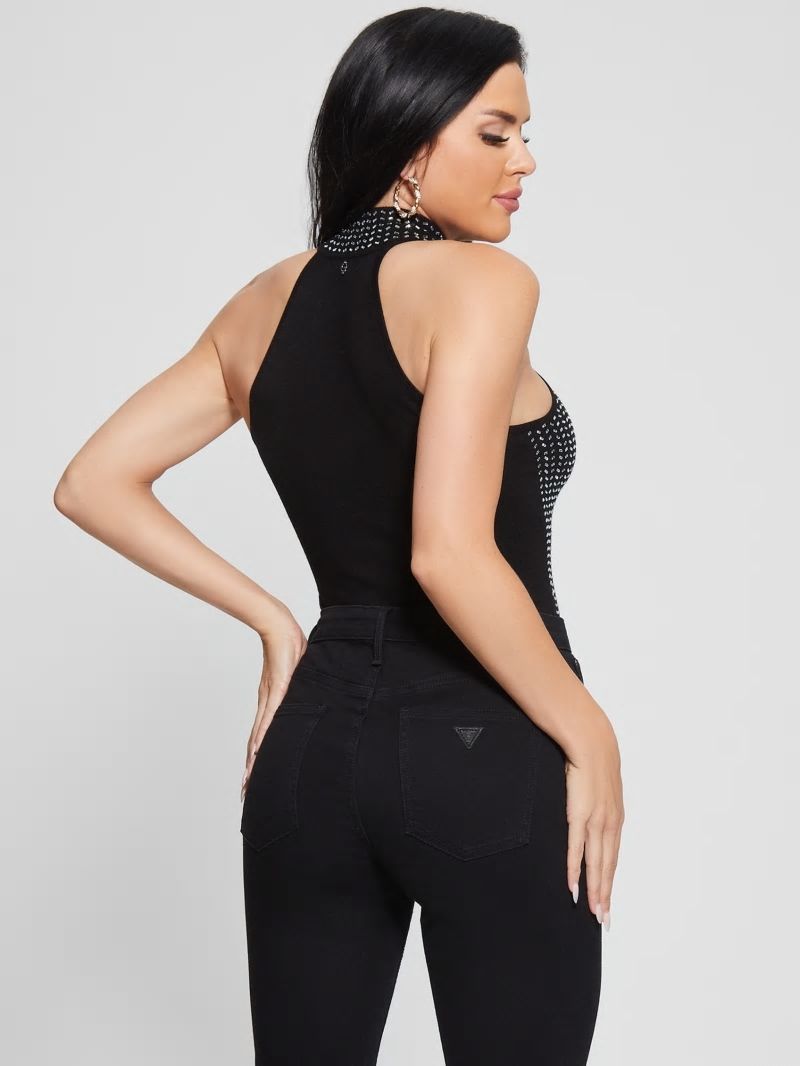 Guess Eco Celeste Mirror Sweater Top - Black Guess Eco Celeste Mirror Sweater Top - Black