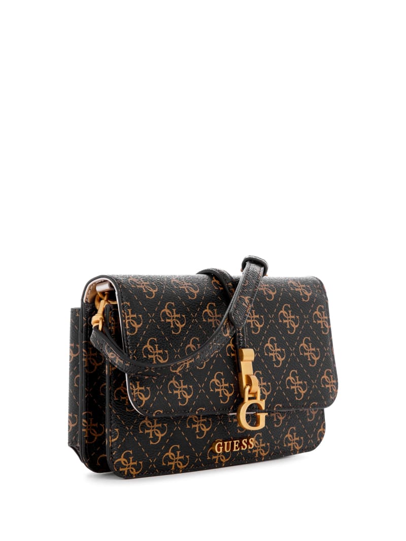 Guess James Crossbody Organizer Wallet - Brown Multi Guess James Crossbody Organizer Wallet - Brown Multi