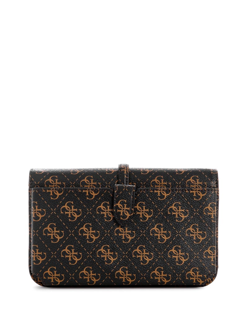 Guess James Crossbody Organizer Wallet - Brown Multi Guess James Crossbody Organizer Wallet - Brown Multi