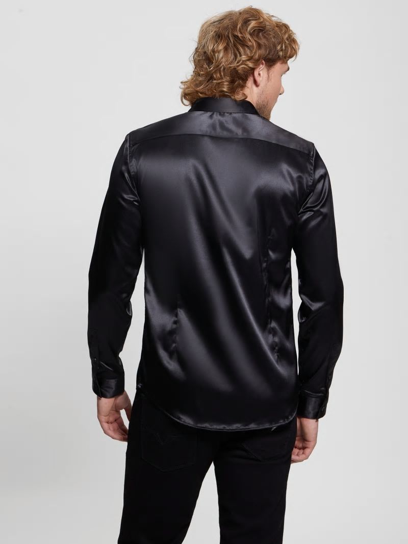 Guess Long-Sleeve Regal Shirt - Black Guess Long-Sleeve Regal Shirt - Black