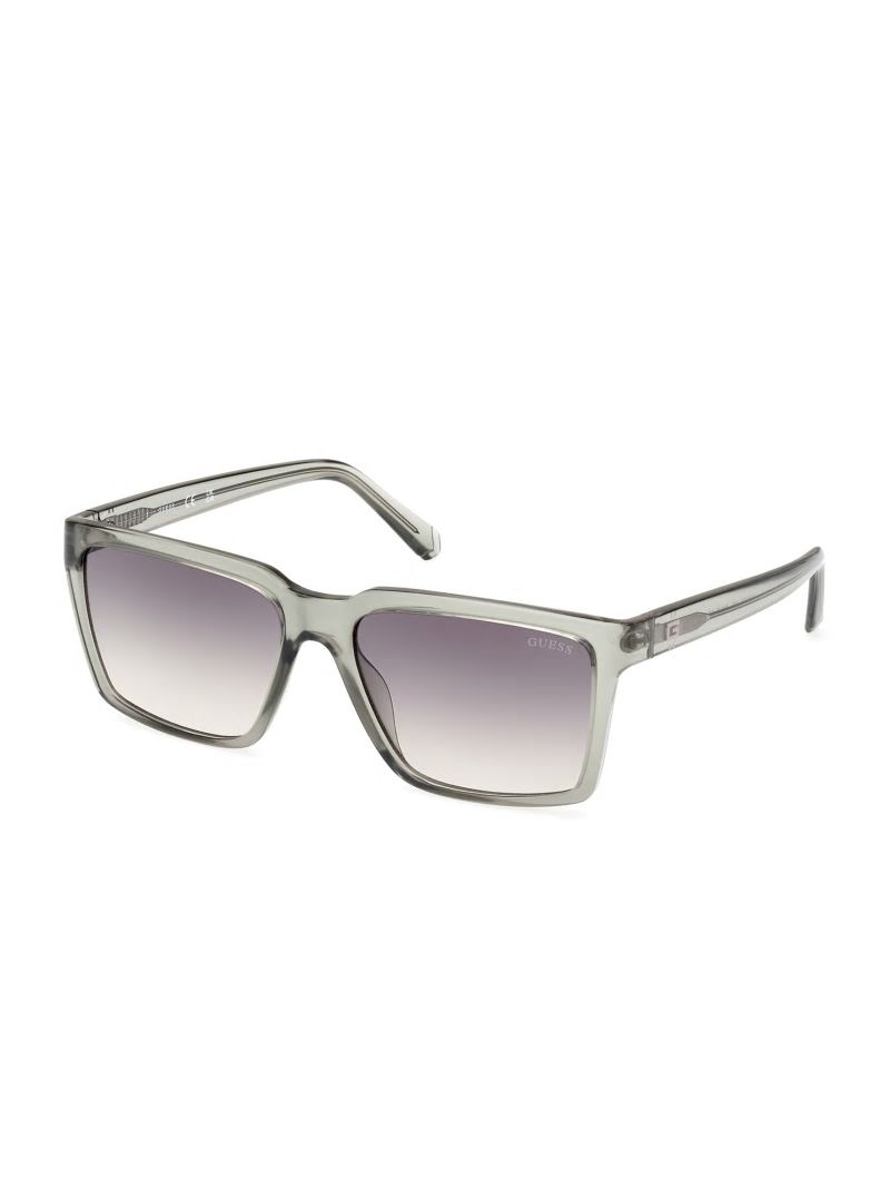 Guess Square Plastic Sunglasses - Grey Guess Square Plastic Sunglasses - Grey