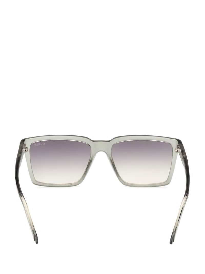 Guess Square Plastic Sunglasses - Grey Guess Square Plastic Sunglasses - Grey