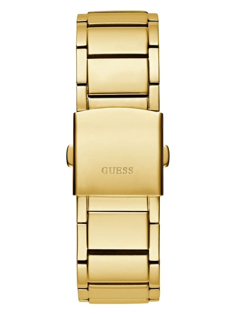 Guess Gold-Tone and Green Multifunction Watch - Gold Guess Gold-Tone and Green Multifunction Watch - Gold