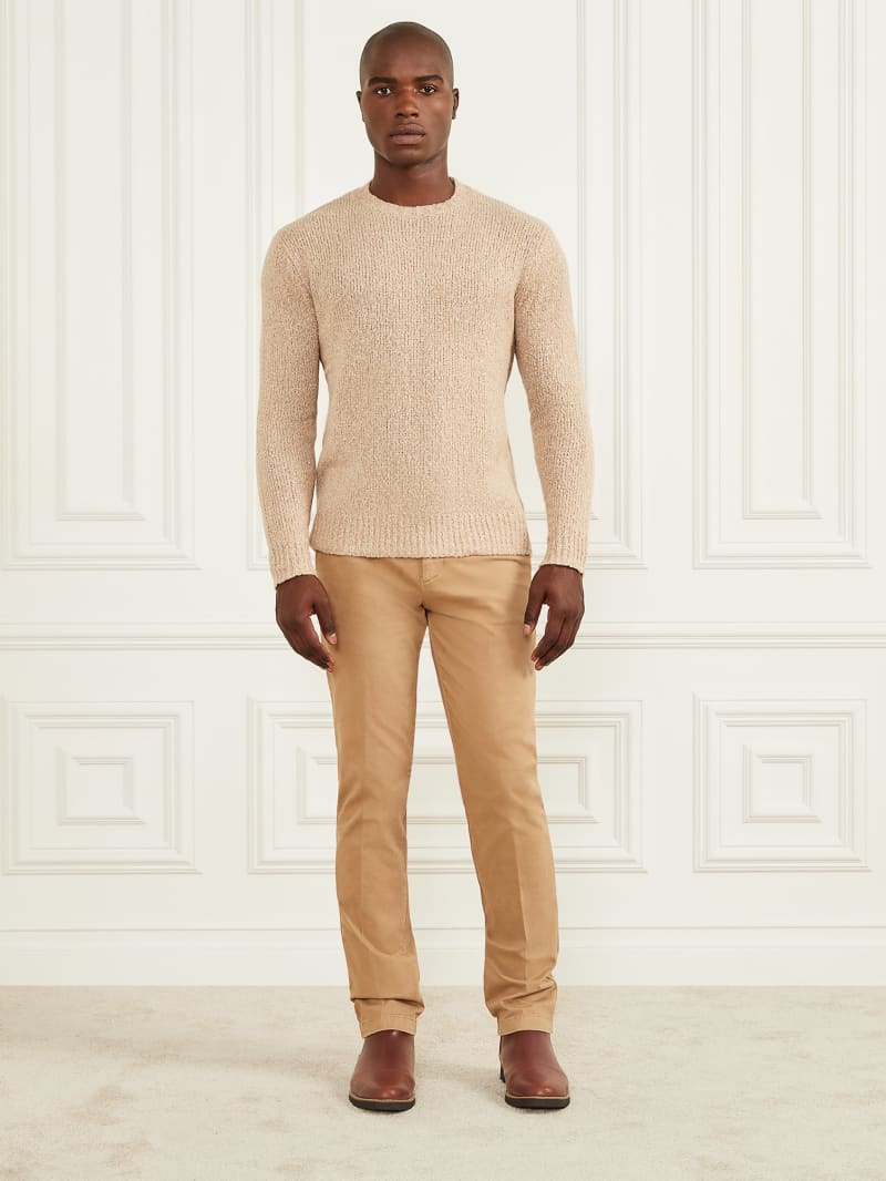 Guess Jaspe Crewneck Sweater - Neutral Sand Guess Jaspe Crewneck Sweater - Neutral Sand