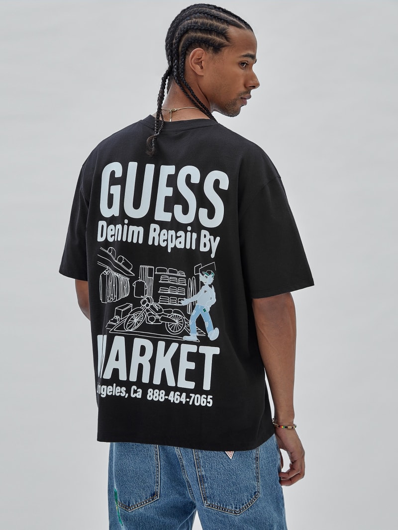Guess GUESS Originals x Market Shop Tee - Black Guess GUESS Originals x Market Shop Tee - Black