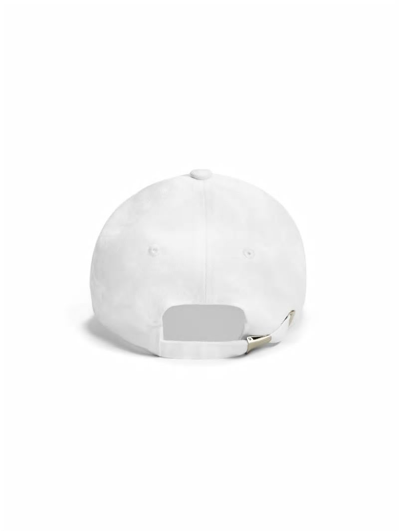 Guess Logo Baseball Hat - White Guess Logo Baseball Hat - White