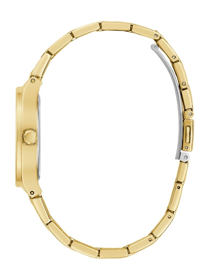 Guess Gold-Tone Studded Analog Watch - Gold Guess Gold-Tone Studded Analog Watch - Gold