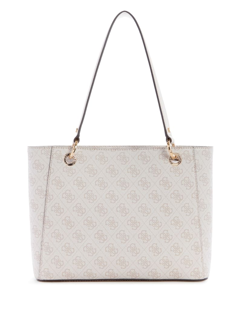 Guess Noelle Quattro G Small Noel Tote - Dove Logo Guess Noelle Quattro G Small Noel Tote - Dove Logo