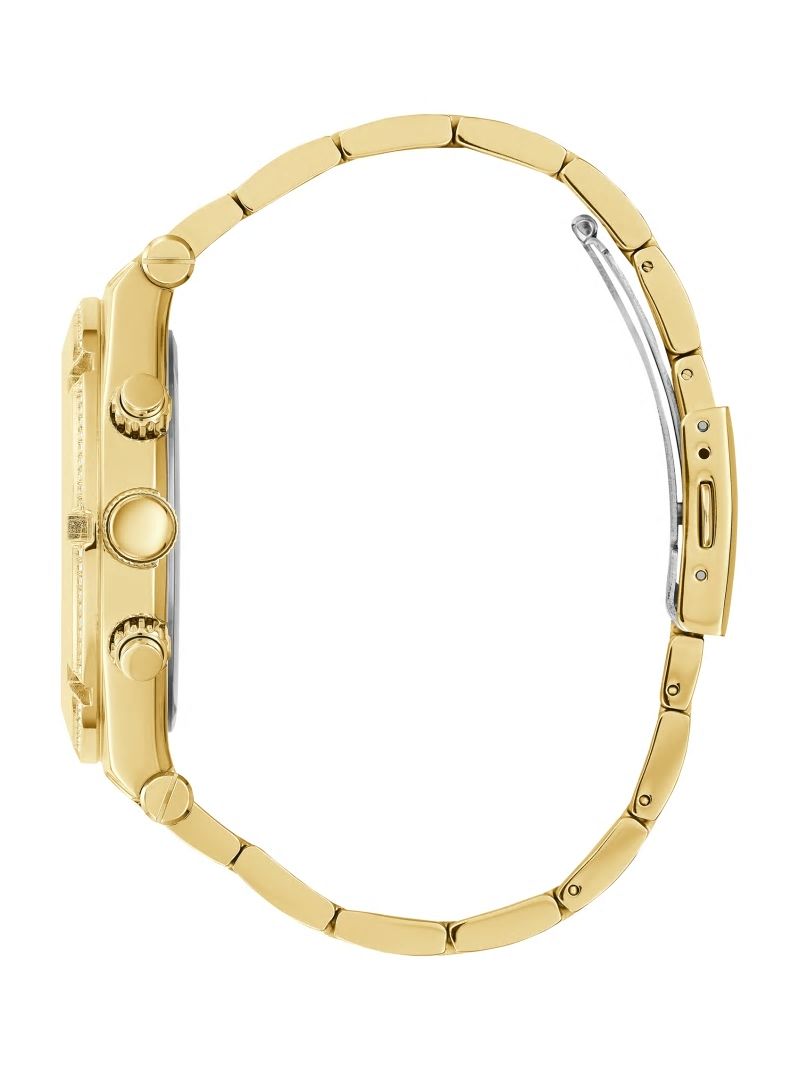 Guess Gold-Tone Rhinestone Multifunction Watch - Gold Guess Gold-Tone Rhinestone Multifunction Watch - Gold