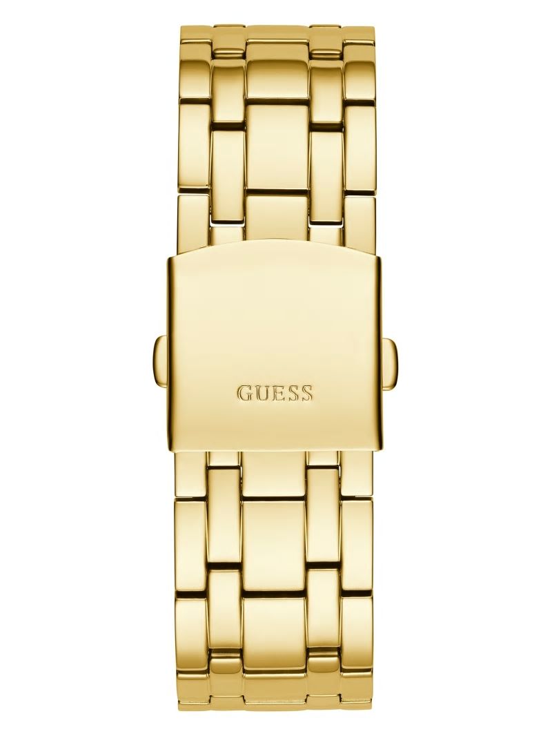 Guess Gold-Tone Rhinestone Multifunction Watch - Gold Guess Gold-Tone Rhinestone Multifunction Watch - Gold