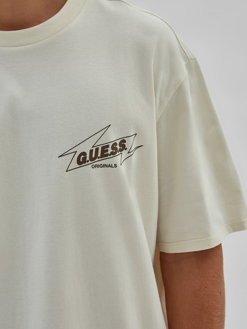 Guess GUESS Originals Eco Radio Tee - Sandy Shore Guess GUESS Originals Eco Radio Tee - Sandy Shore