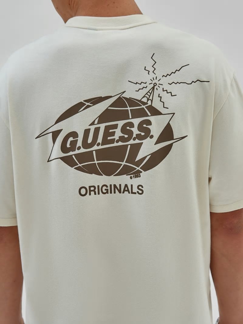 Guess GUESS Originals Eco Radio Tee - Sandy Shore Guess GUESS Originals Eco Radio Tee - Sandy Shore