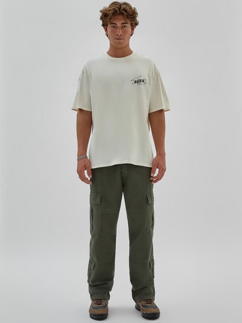 Guess GUESS Originals Eco Radio Tee - Sandy Shore Guess GUESS Originals Eco Radio Tee - Sandy Shore