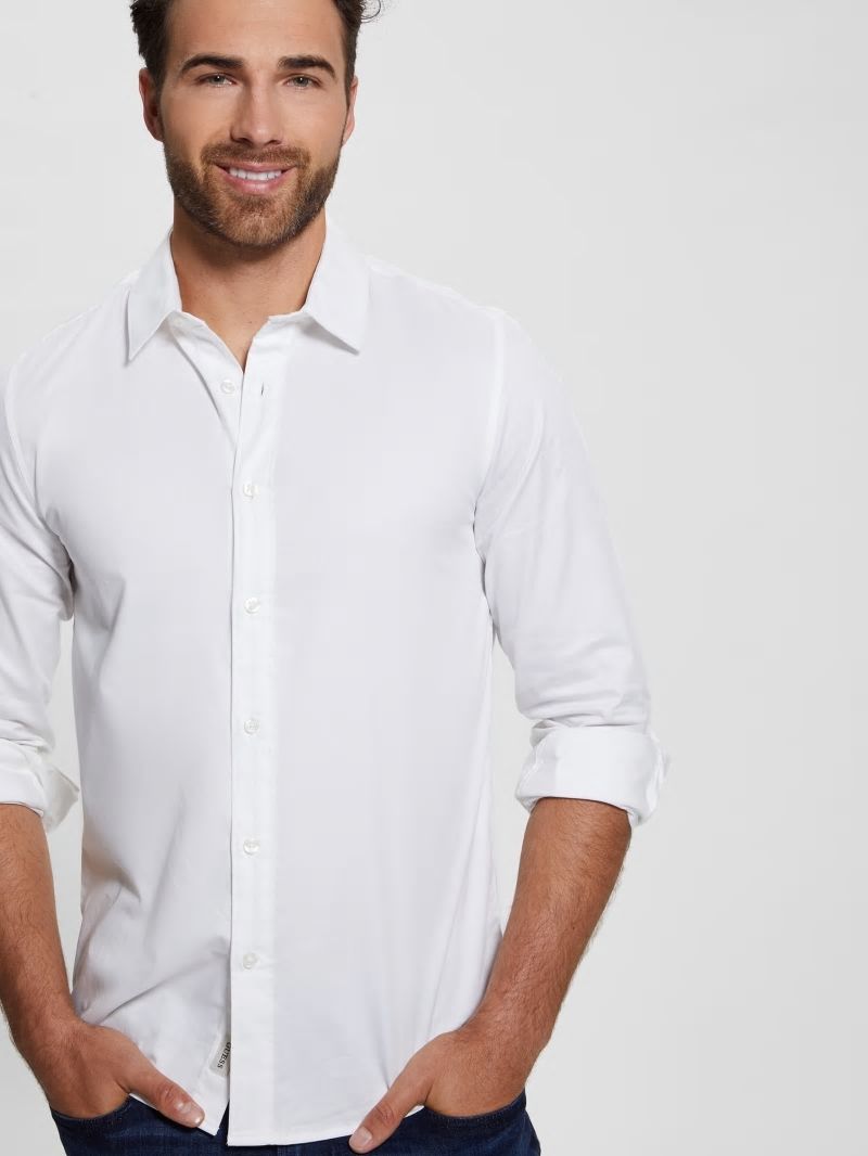 Guess Luxe Stretch Shirt - Pure White Guess Luxe Stretch Shirt - Pure White