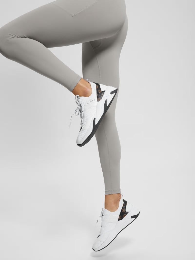 Guess Geniver Knit and Quattro G Sneakers - White Guess Geniver Knit and Quattro G Sneakers - White