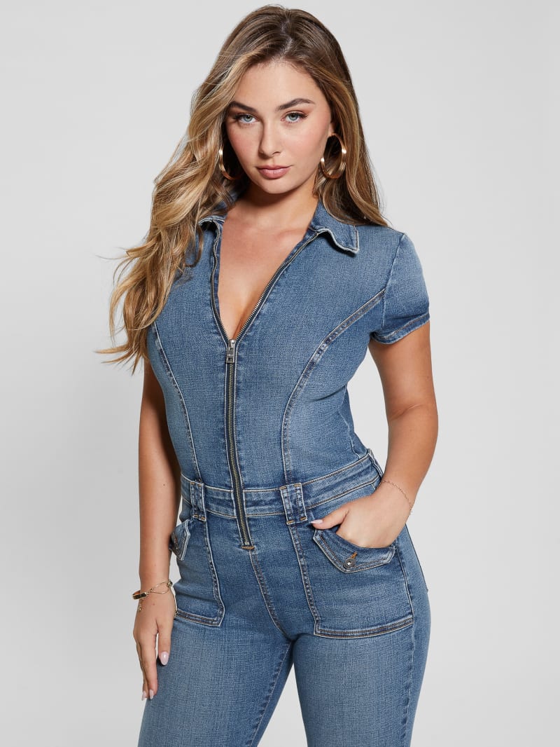 Guess Jade Denim Jumpsuit - Persian Indigo Guess Jade Denim Jumpsuit - Persian Indigo