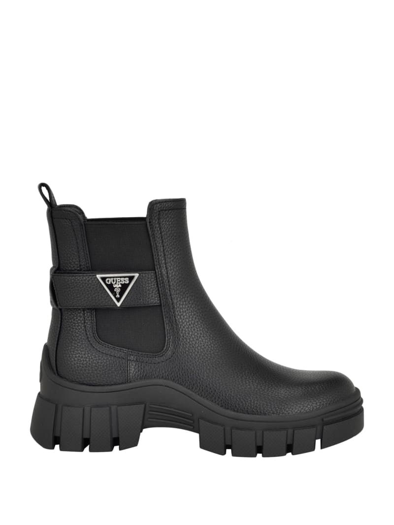 Guess Hensly Triangle Chelsea Bootie - Black 002 Guess Hensly Triangle Chelsea Bootie - Black 002