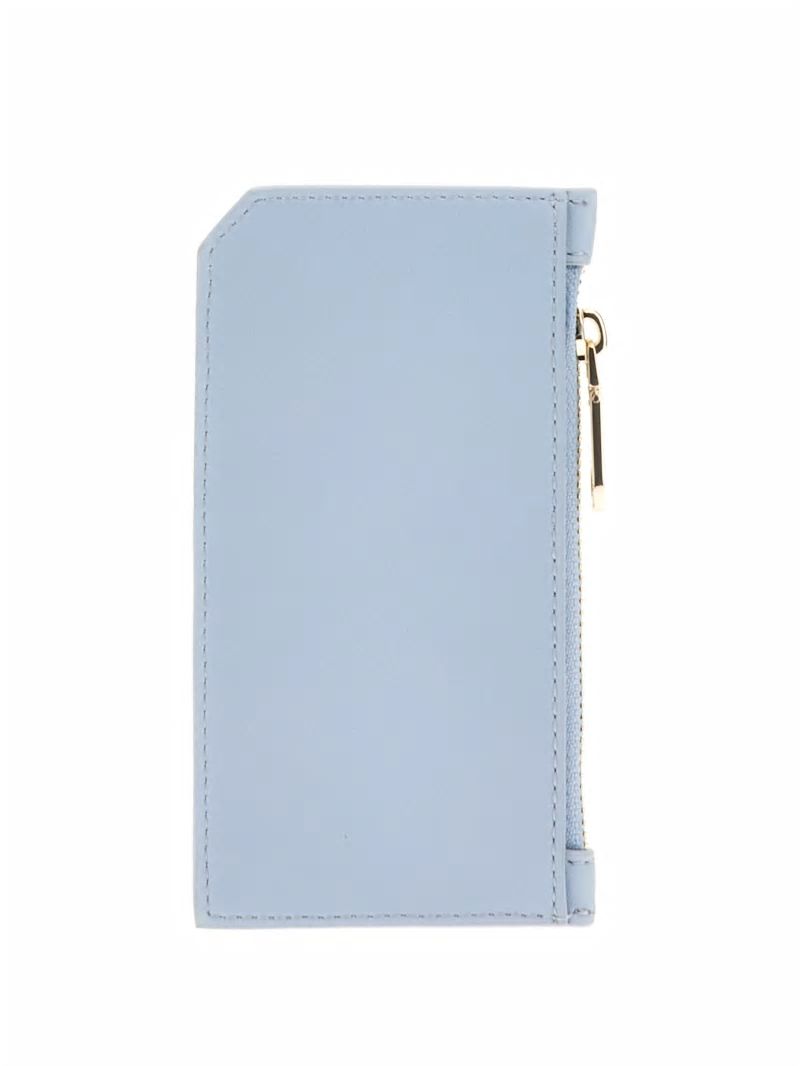 Guess Faux-Leather Zip Card Holder - Sugarberry Guess Faux-Leather Zip Card Holder - Sugarberry