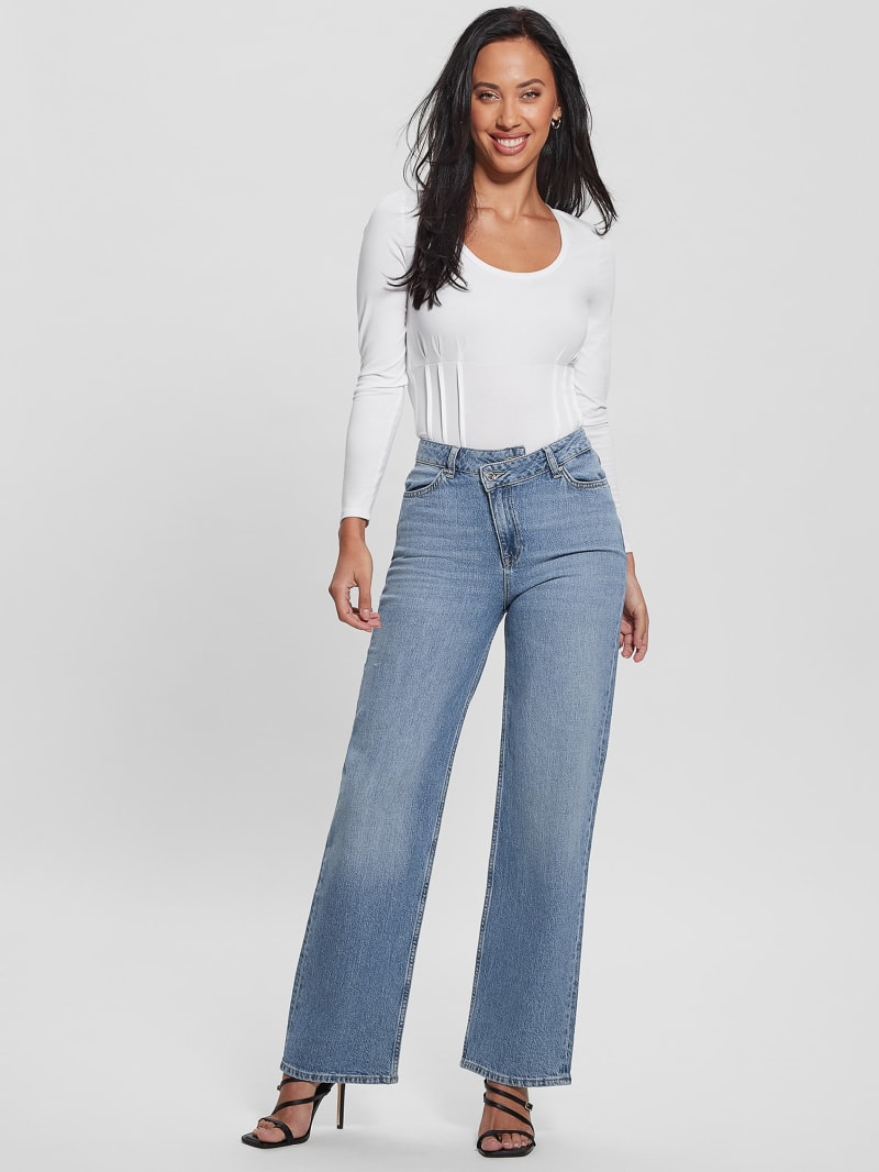 Guess Karmen Corset Tee - Pure White Guess Karmen Corset Tee - Pure White