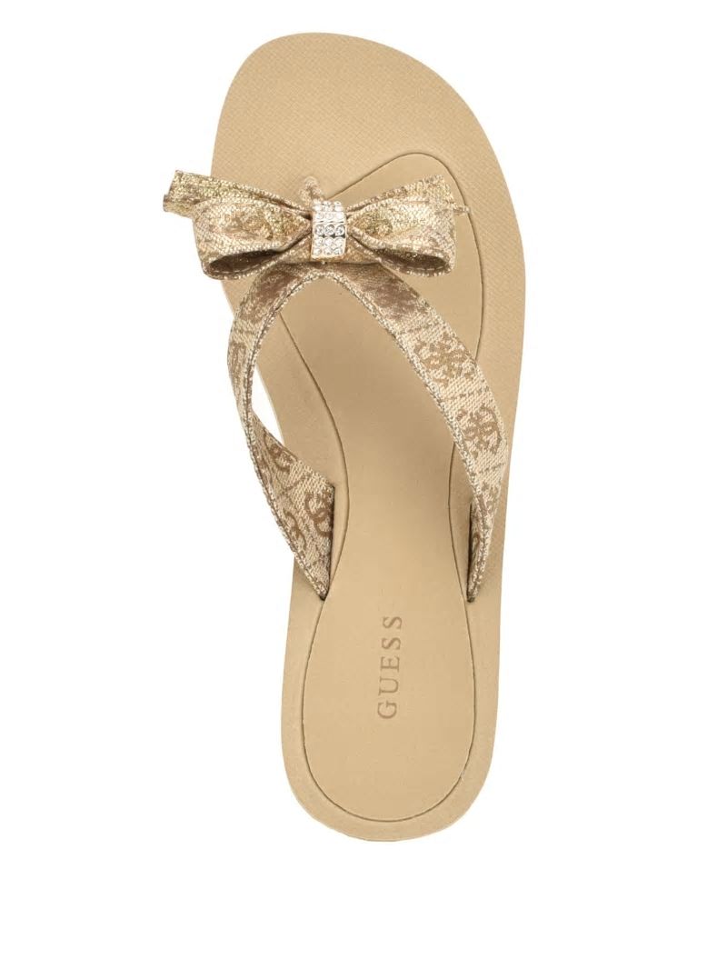 Guess Tuta Bowtie Sandals - Gold Guess Tuta Bowtie Sandals - Gold