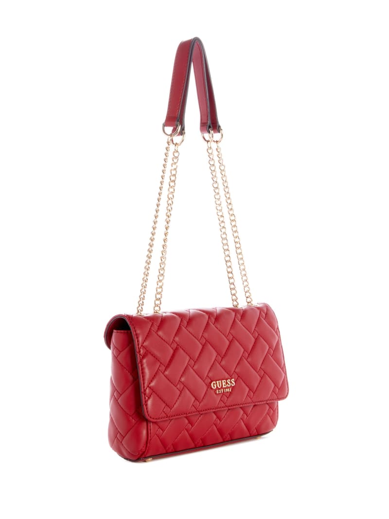 Guess Alanna Convertible Crossbody - Red Guess Alanna Convertible Crossbody - Red