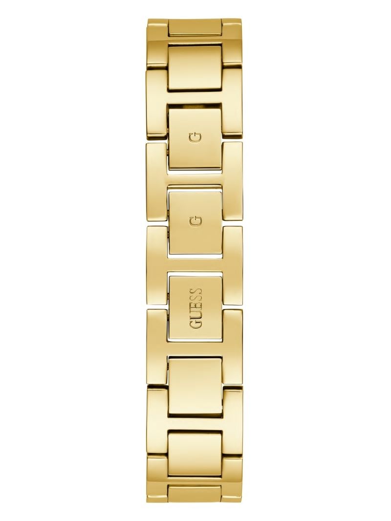 Guess Gold-Tone Crystal Triangle Analog Watch - Gold Guess Gold-Tone Crystal Triangle Analog Watch - Gold